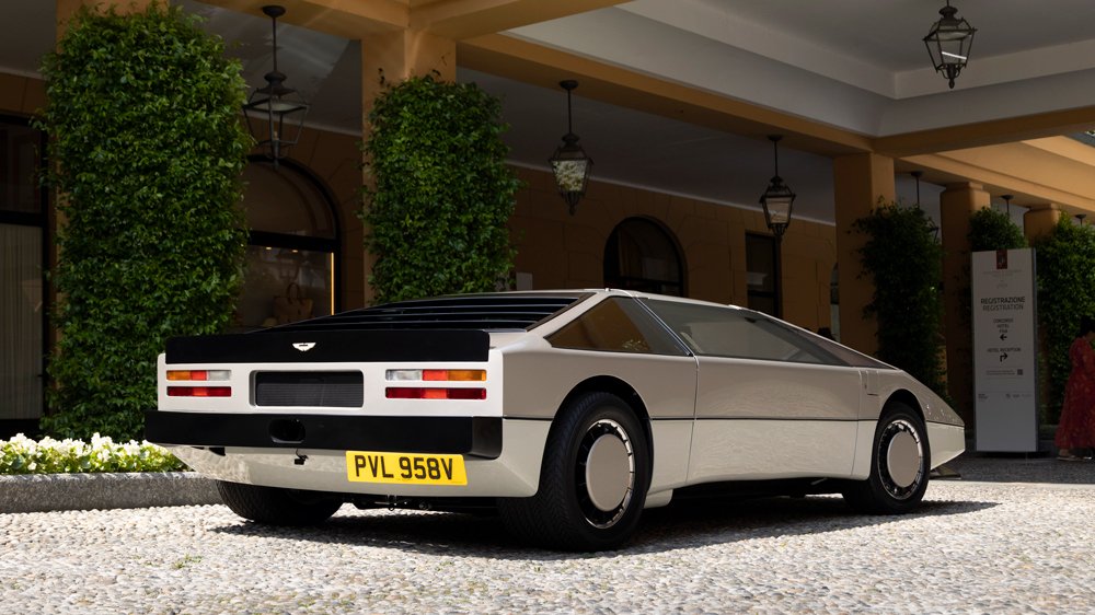 The 1979 Aston Martin Bulldog, winner of the Coppa d’Oro award at the 2022 Concorso d'Eleganza Villa d'Este.