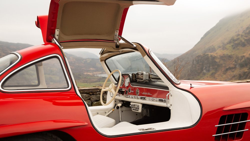 A 1956 Mercedes-Benz 300 SL Gullwing.