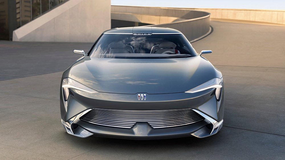 The Buick Wildcat EV concept from the front