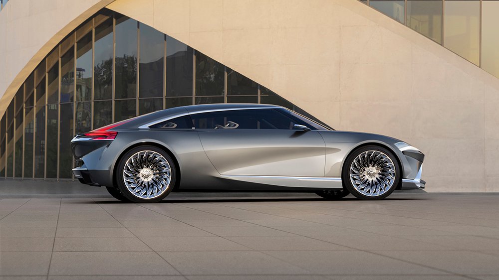 The Buick Wildcat EV concept from the side