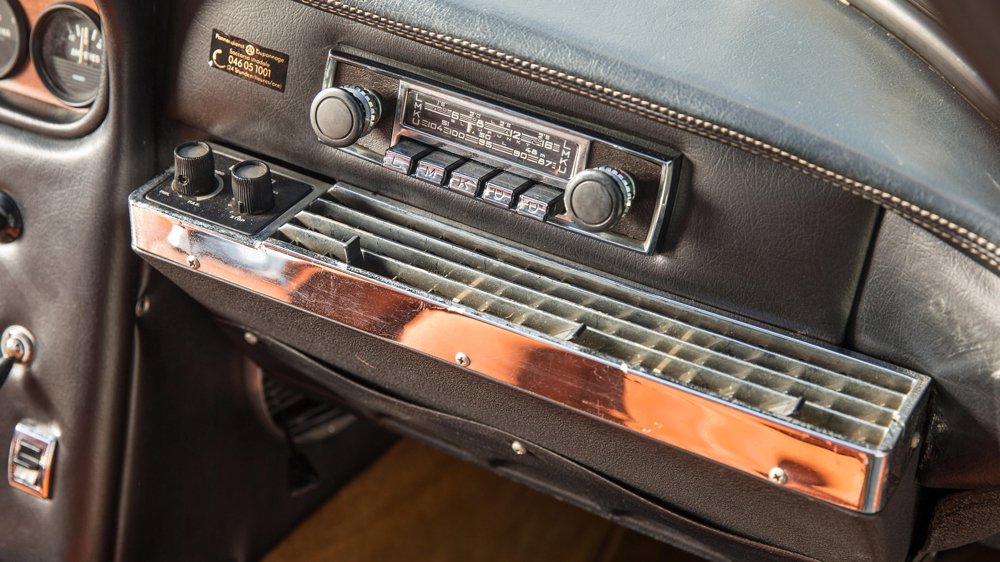 The interior of a 1967 Lamborghini 400 GT 2+2