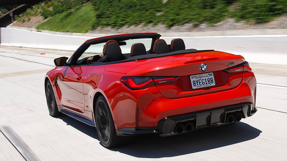 Driving the 2022 BMW M4 Competition xDrive Convertible.