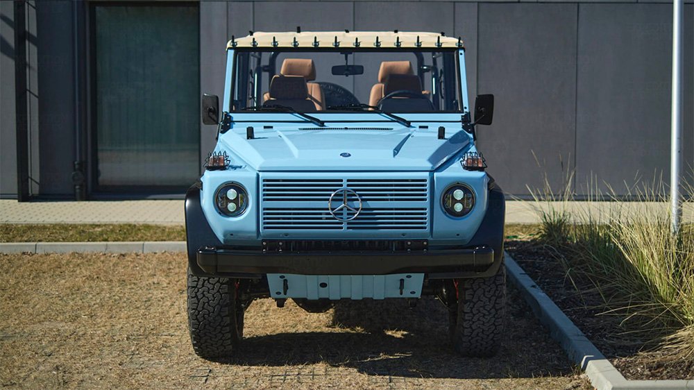 The Inside the Expedition Motor Company 1991 250GD Wolf from the front