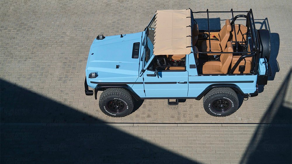 The Inside the Expedition Motor Company 1991 250GD Wolf from above