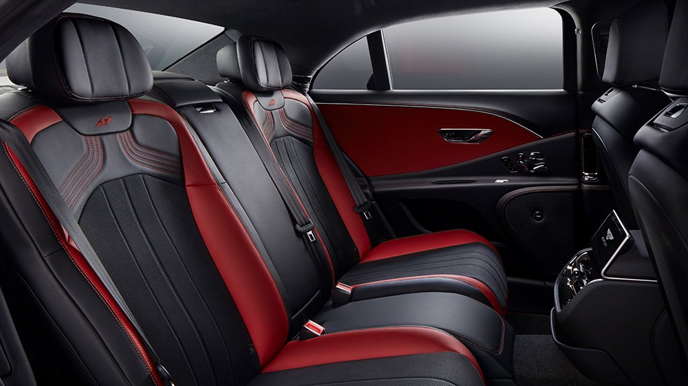 The rear seat of the 2023 Bentley Flying Spur S