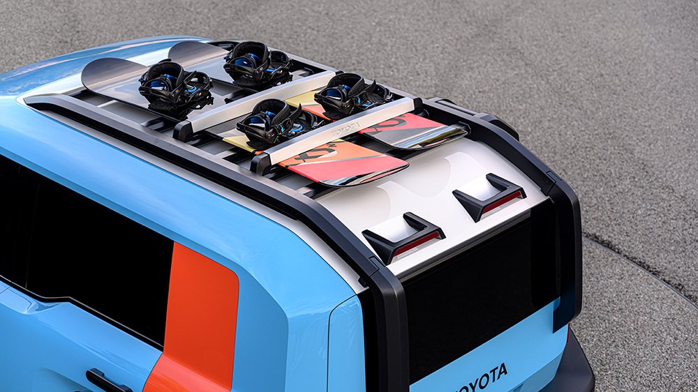 The Toyota Compact Cruiser EV concept's roof