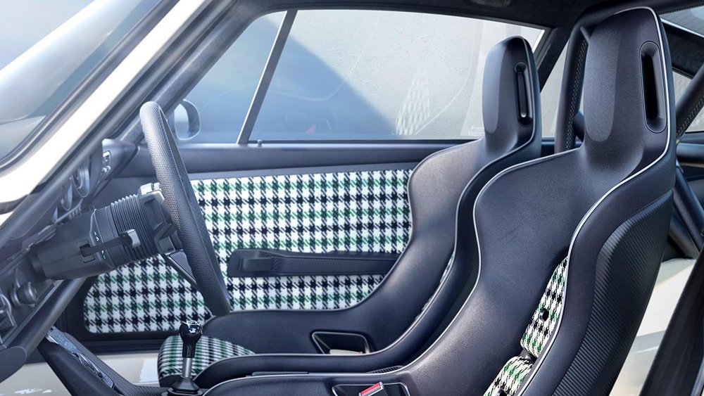 The interior of Singer's Porsche 911 restomod
