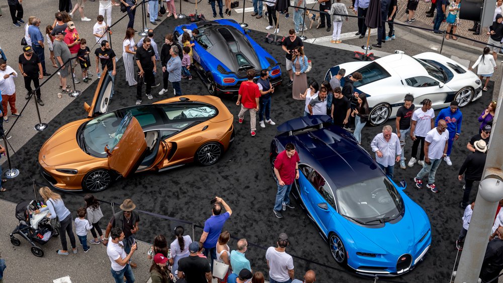 A scene from the Rodeo Drive Concours d'Elegance.