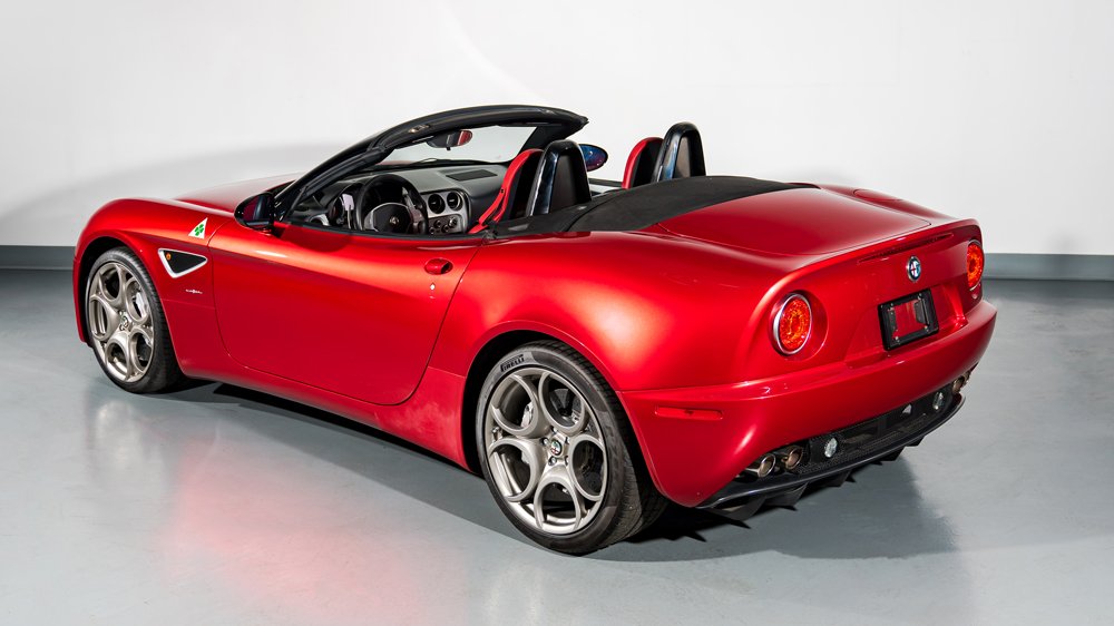 A 2009 Alfa Romeo 8C Spider.