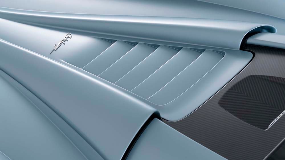 The Pagani Huayra Codalunga's engine hatch