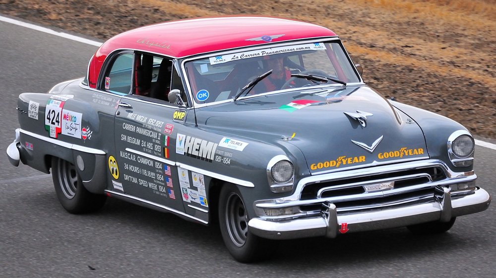 The 1954 La Carrera Panamericana Chrysler New Yorker.