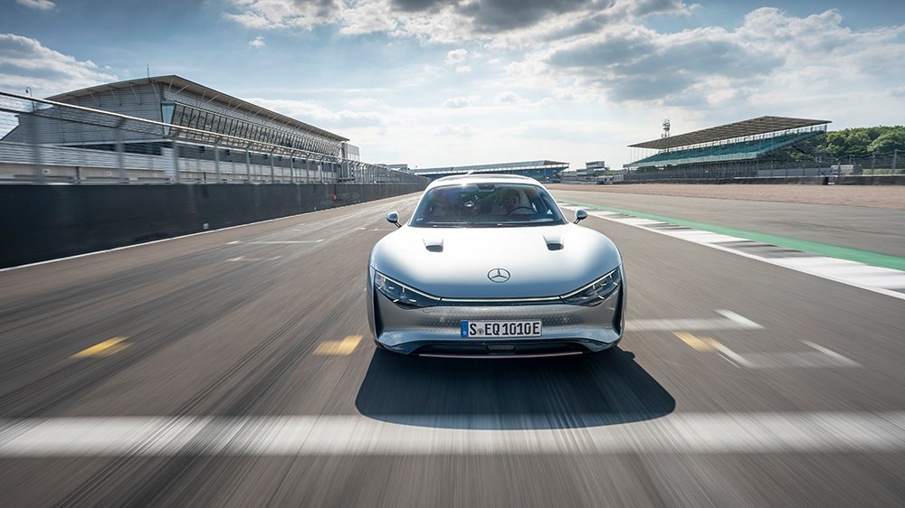 Mercedes-Benz Vision EQXX at Silverstone race track