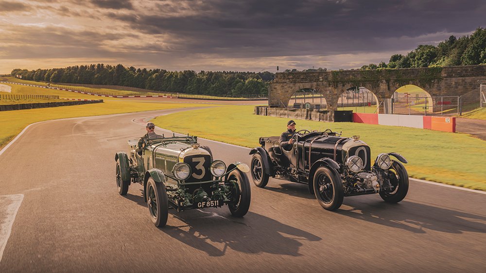The Bentley Speed Six from above