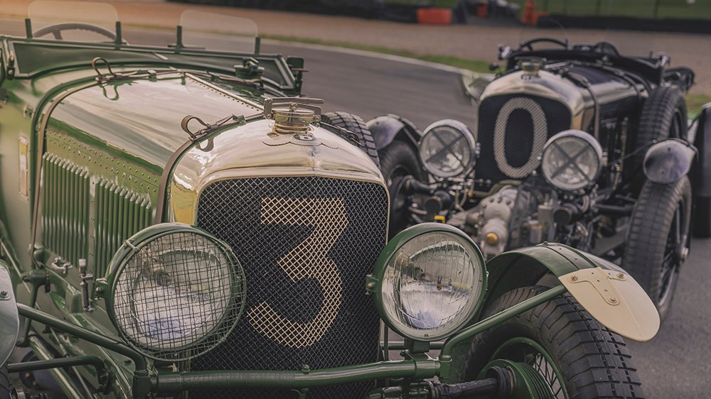 The Bentley Speed Six's radiator grille