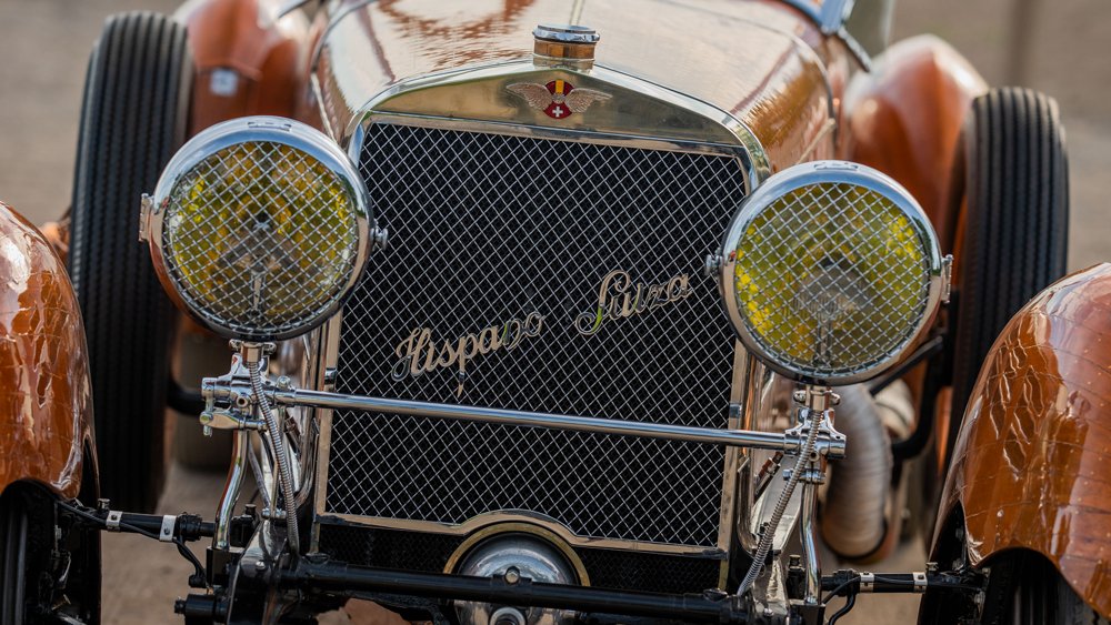 The 1924 Hispano Suiza H6C Tulipwood Torpedo race car.