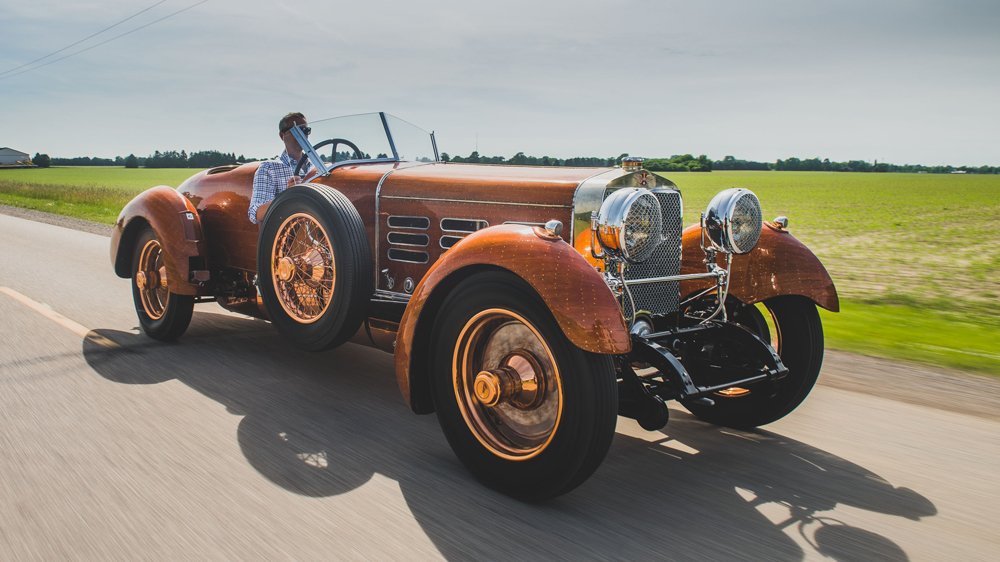 The 1924 Hispano Suiza H6C Tulipwood Torpedo race car.