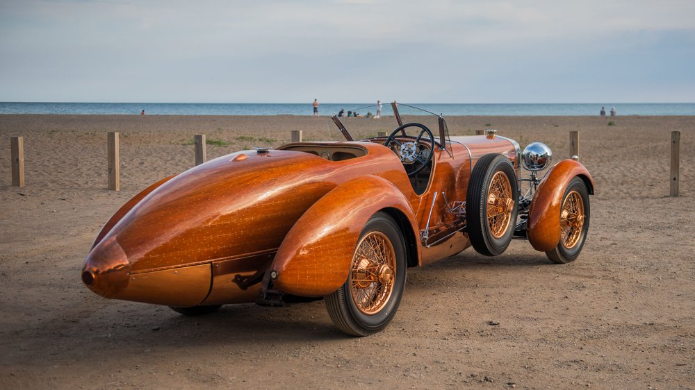 The 1924 Hispano Suiza H6C Tulipwood Torpedo race car.