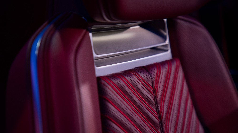 A closeup of the Cadillac Celestiq EV seat