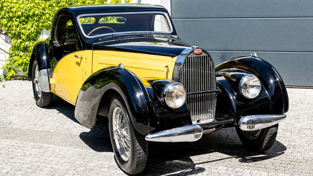 A 1938 Bugatti Type 57C Atalante.