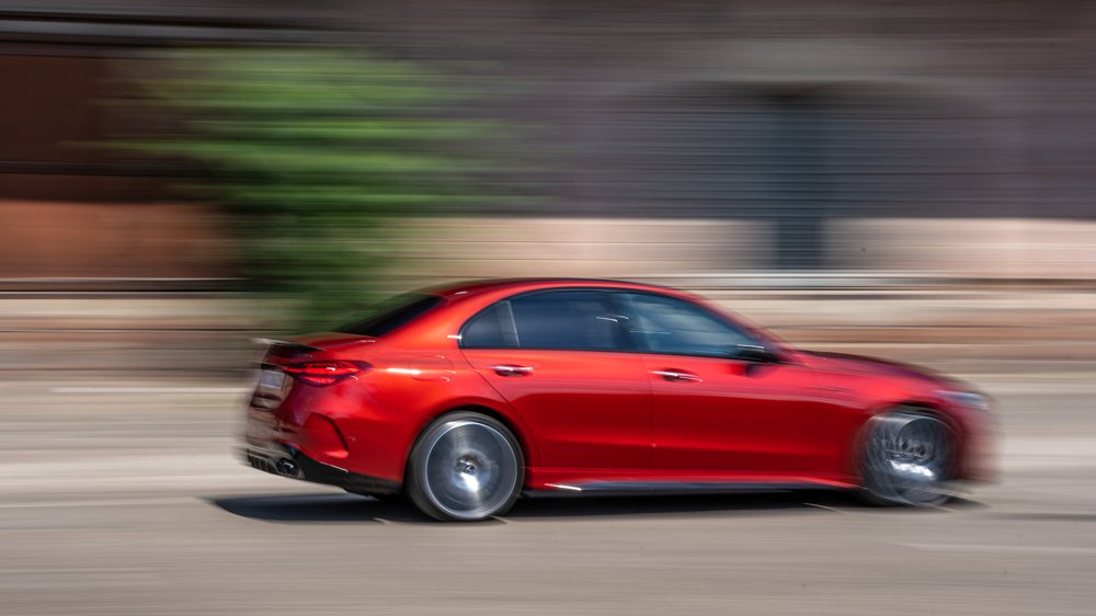 The 2023 Mercedes-AMG C 43 sport sedan.