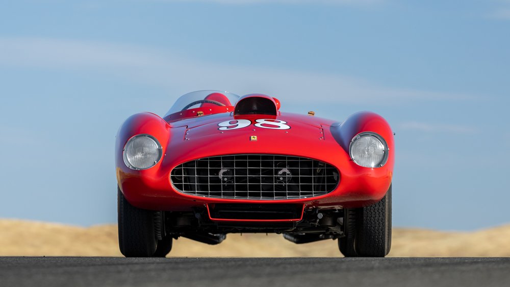 A 1955 Ferrari 410 Sport Spider.