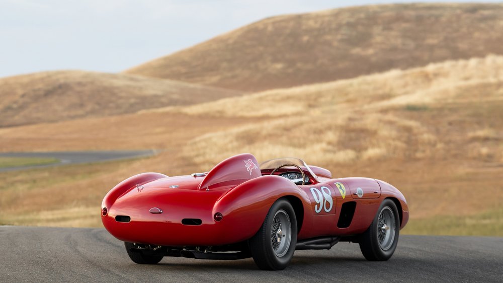 A 1955 Ferrari 410 Sport Spider.