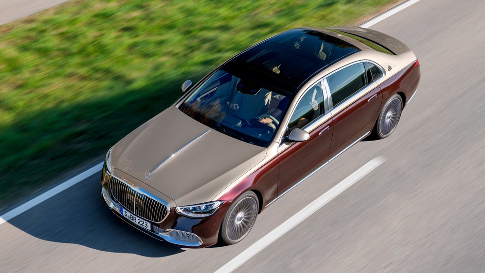 Driving the Mercedes-Maybach S 580 4Matic sedan.