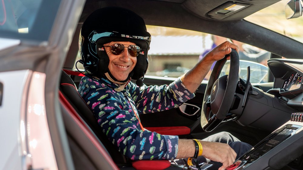 Automotive journalist Marco della Cava during a Lamborghini Esperienza program at Sonoma Raceway in Sonoma, Calif.