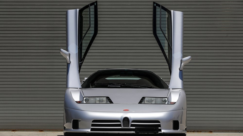 A 1994 Bugatti EB110 Super Sport supercar.