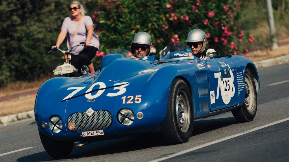 A 1945 Deutsch-Bonnet DB5 Spider at the 2022 Mille Miglia Storica.