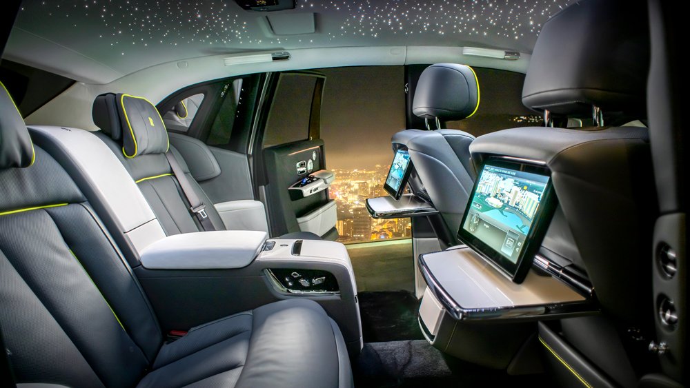 The interior of the Prodigy, one of the 10 debut examples of the Rolls-Royce Phantom Series II.