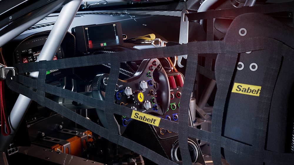 Inside the Ferrari 296 GT3 race car