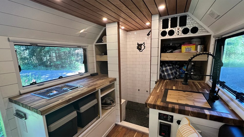The Wolf Rigs Patton's kitchen area