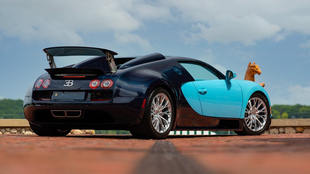 A 2014 Bugatti Veyron 16.4 Grand Sport Vitesse Jean-Pierre Wimille Legend Edition supercar.