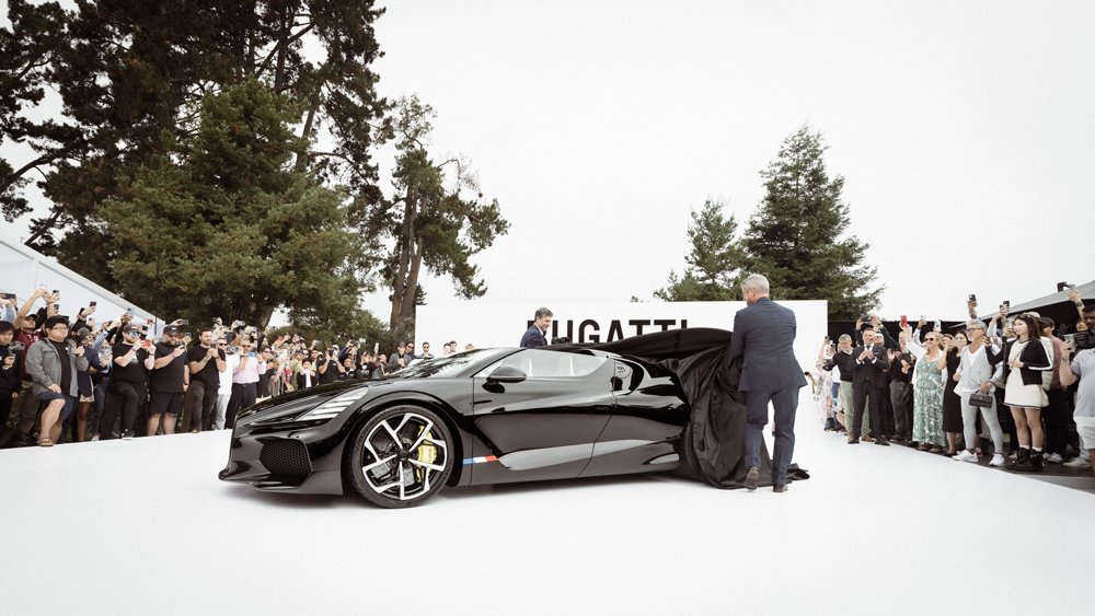 Revealing the 1,600 hp Bugatti W16 Mistral. at the Quail, A Motorsports Gathering.