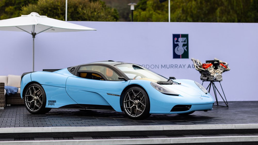 Gordon Murray brought his T.50 and T.33 supercars to the Quail.