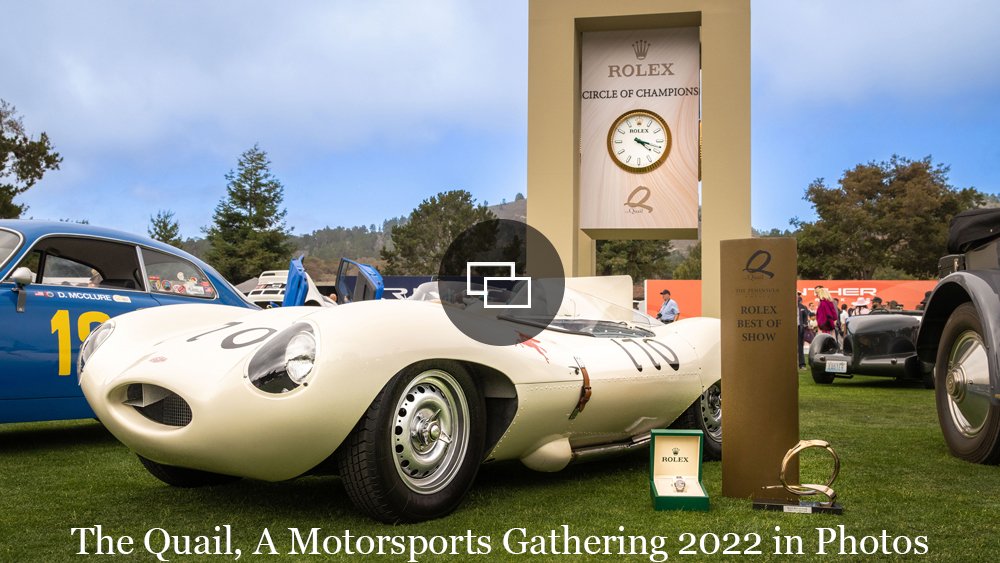 The 1956 Jaguar D-Type named Best of Show at the Quail, A Motorsports Gathering 2022