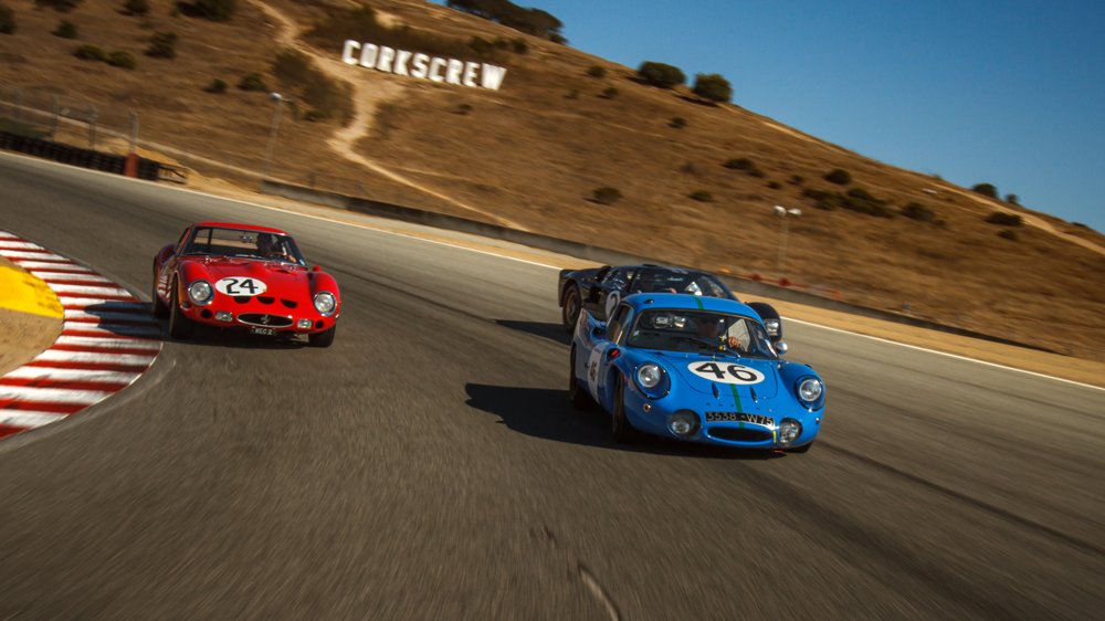 Historic cars that raced at Le Mans compete again during the 2022 Rolex Monterey Motorsports Reunion.