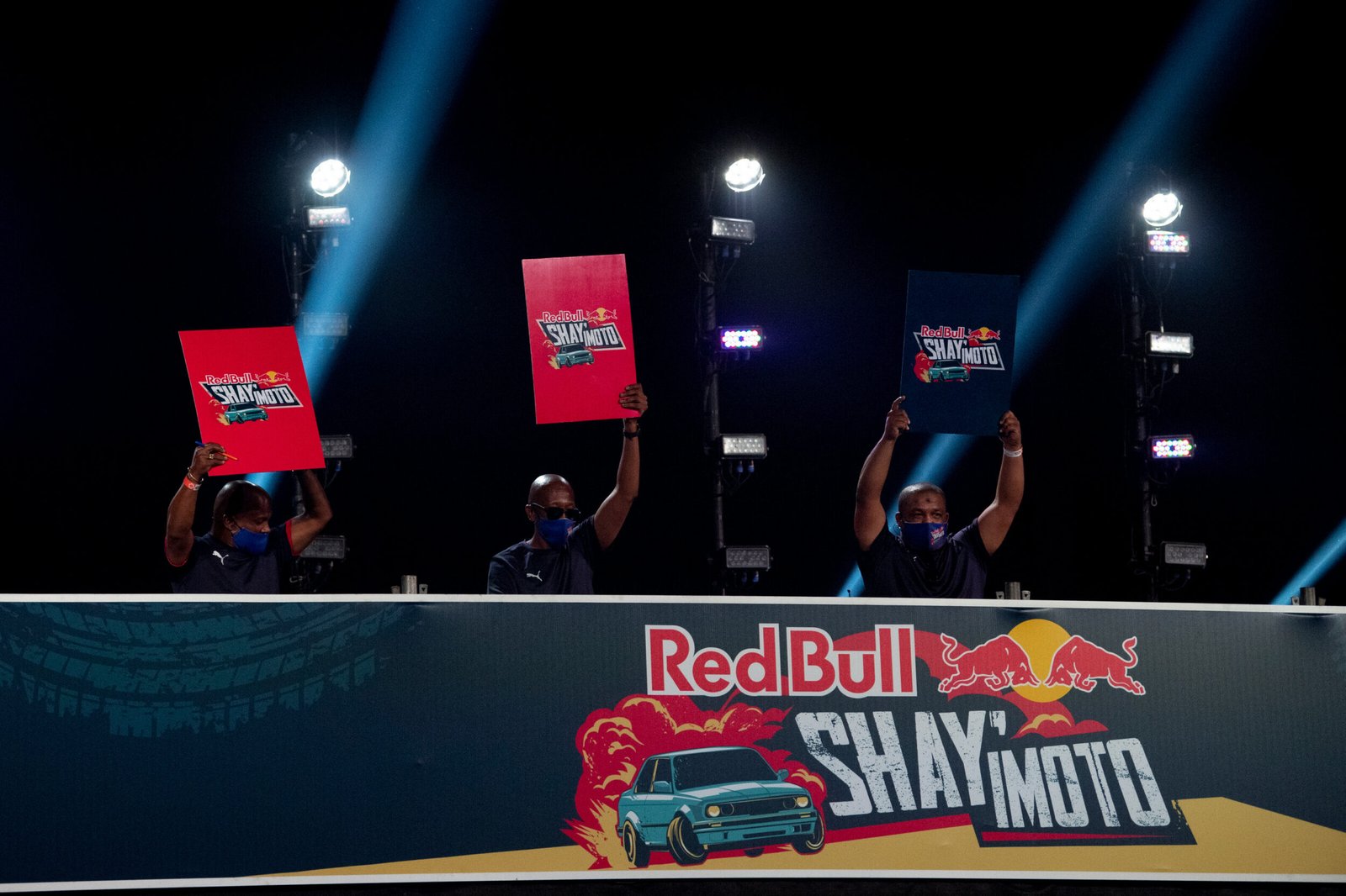 The judges at Red Bull Shay' iMoto competition