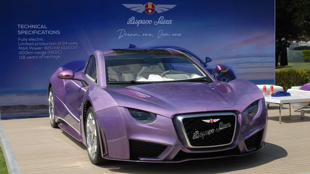 A 2022 Hispano Suiza Carmen Boulogne at The Quail, A Motorsports Gathering 2022.