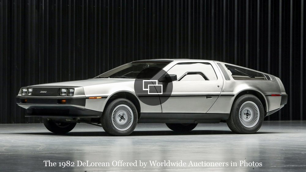 A 1982 DeLorean DMC-12.