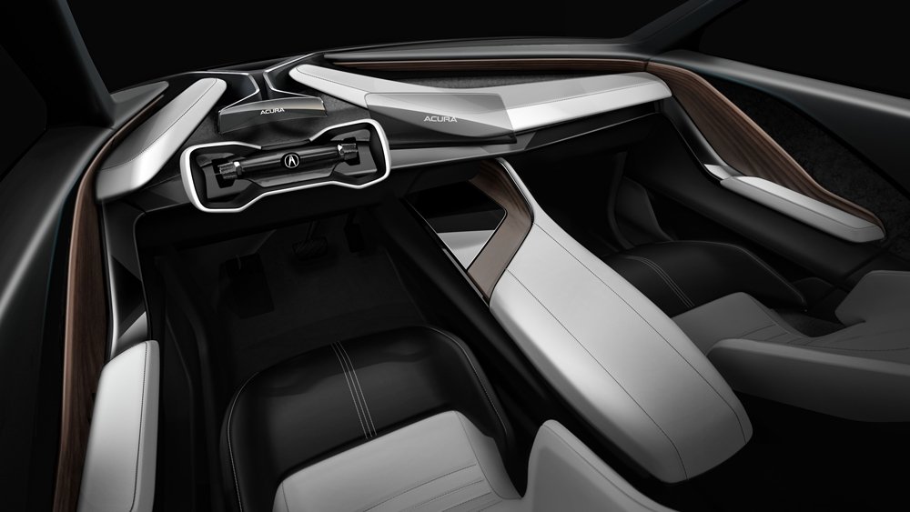 The interior of the Acura Precision EV Concept.