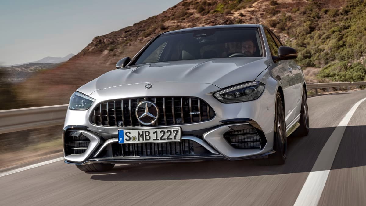 2023 Mercedes-AMG C63 S E Performance revealed: four-cylinder F1 hybrid power, here next year-0