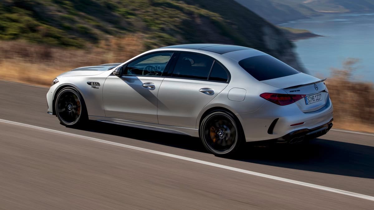 2023 Mercedes-AMG C63 S E Performance revealed: four-cylinder F1 hybrid power, here next year-0