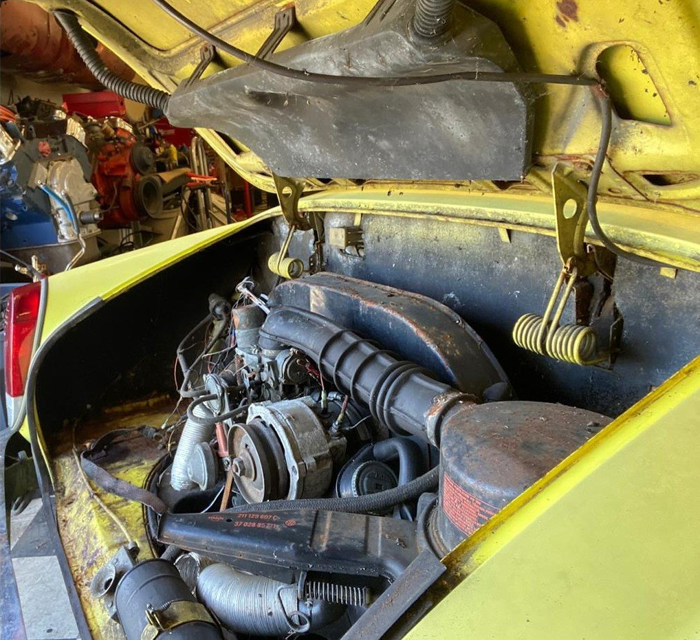 Rebuilt 1,776cc four-cylinder engine