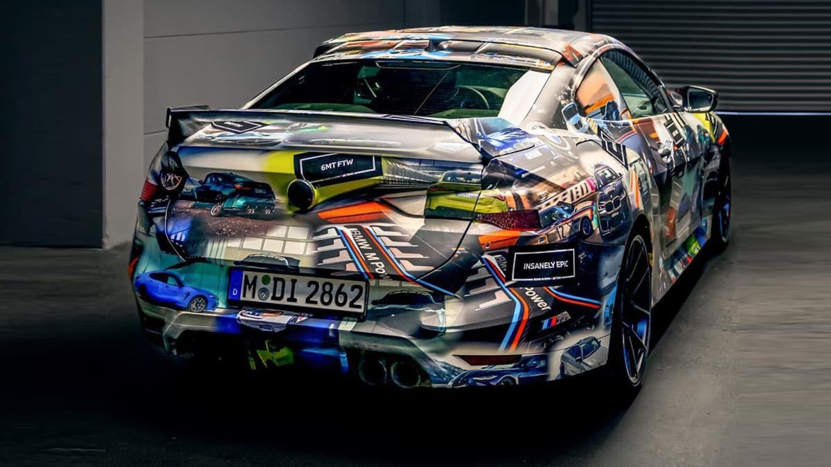 2023 BMW 3.0 CSL revival spied testing at the Nurburging-1
