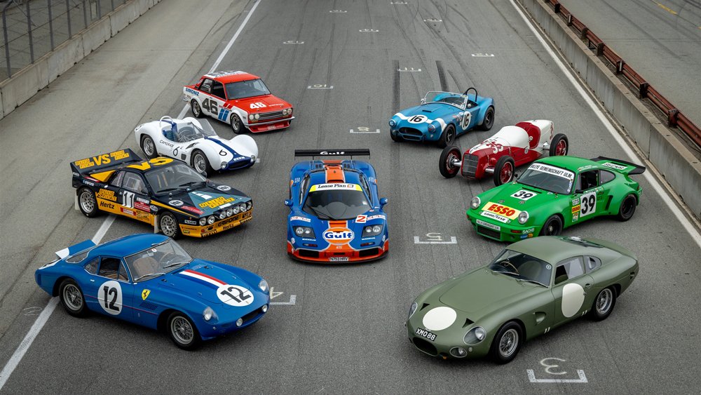 Cars from nearly all of the 2022 Velocity Invitational's historic race groups get their portrait on the grid.