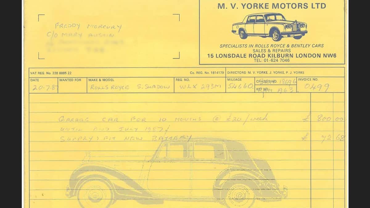 Freddie Mercury’s 1974 Rolls-Royce Silver Shadow auction set to benefit charity