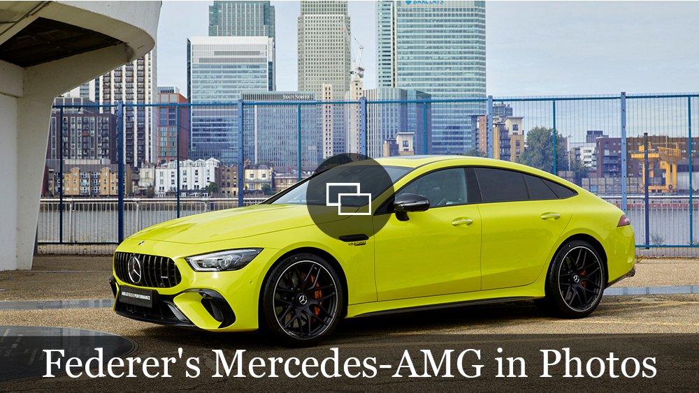 Roger Federer's Mercedes-AMG GT 63 S E Performance