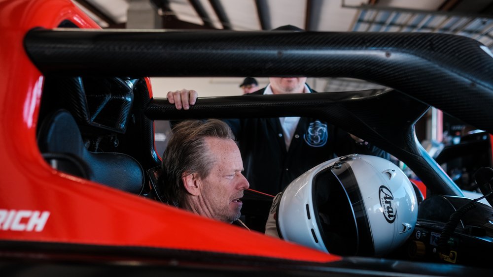 Preparing to drive the Revolution A-One.